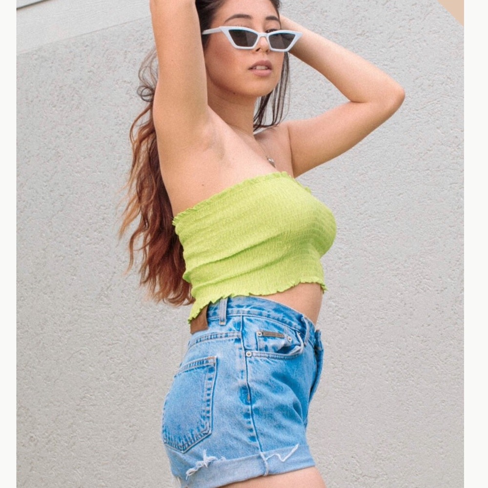Neon bandeau top